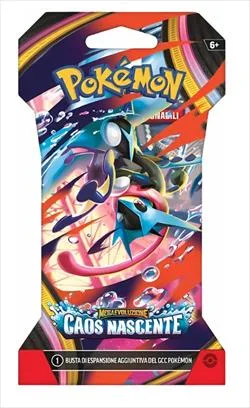 Pokémon GCC Megaevoluzione Caos Nascente Busta singola da 10 carte
