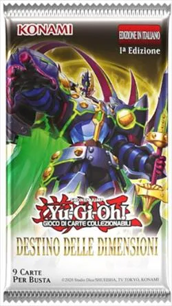 Yu-Gi-Oh! Doom of Dimensions Destino delle Dimensioni Busta da 9 carte – Italiano