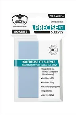 Ultimate Guard Precise-Fit Sleeves per carte standard 64x89 (100 pezzi)