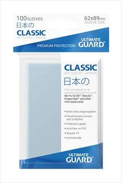01621slee0092 Ultimate Guard Classic Sleeves per carte di formato giapponese