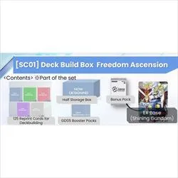 Gundam Card Game Deck Build Box SC-01 Set per costruire il mazzo