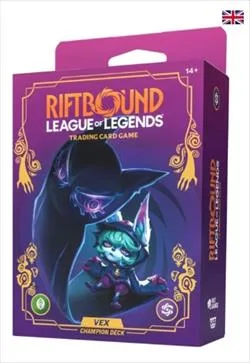 Riftbound League of Legends Unleashed Deck Campione Vex da 56 carte
