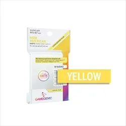 01719slee0034 Matte Sleeves Bustine Protettive Mini American Gialle 44x67 mm