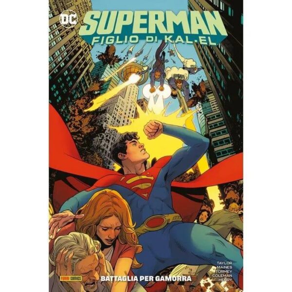 Copertina del fumetto Figlio di Kal El 3 - Battaglia per, edizione italiana Panini Comics / DC / Marvel / Disney di Aa.Vv.