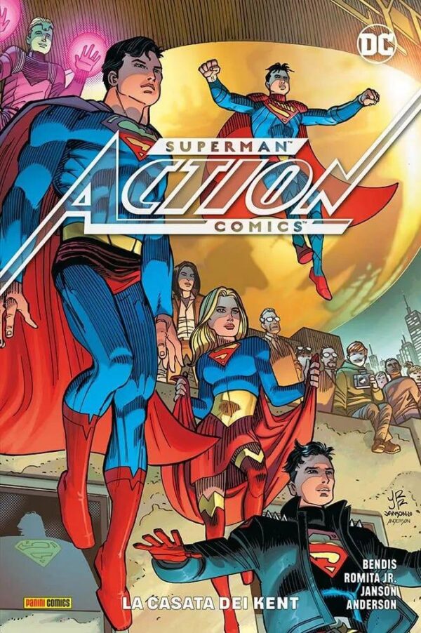 Copertina del fumetto Superman - Action Comics vol. 5, edizione italiana Panini Comics / DC / Marvel / Disney di Bendis, Romita Jr & Aa.Vv. Copertina del fumetto Superman - Action Comics vol. 5, edizione italiana Panini Comics / DC / Marvel / Disney di Bendis, Romita Jr & Aa.Vv.