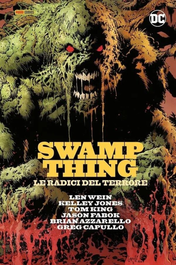 Copertina del fumetto Swamp Thing le Radici del Terrore, edizione italiana Panini Comics / DC / Marvel / Disney di Capullo, Azzarello & Aa.Vv. Copertina del fumetto Swamp Thing le Radici del Terrore, edizione italiana Panini Comics / DC / Marvel / Disney di Capullo, Azzarello & Aa.Vv.