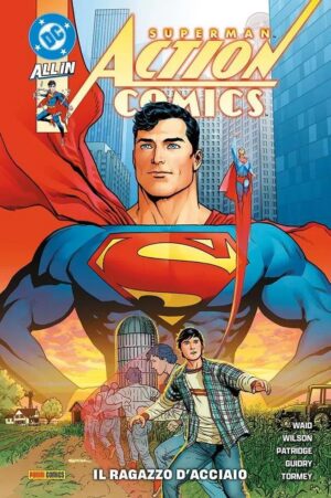 Copertina del fumetto Superman Action Comics vol. 1, edizione italiana Panini Comics / DC / Marvel / Disney di Aa.Vv.