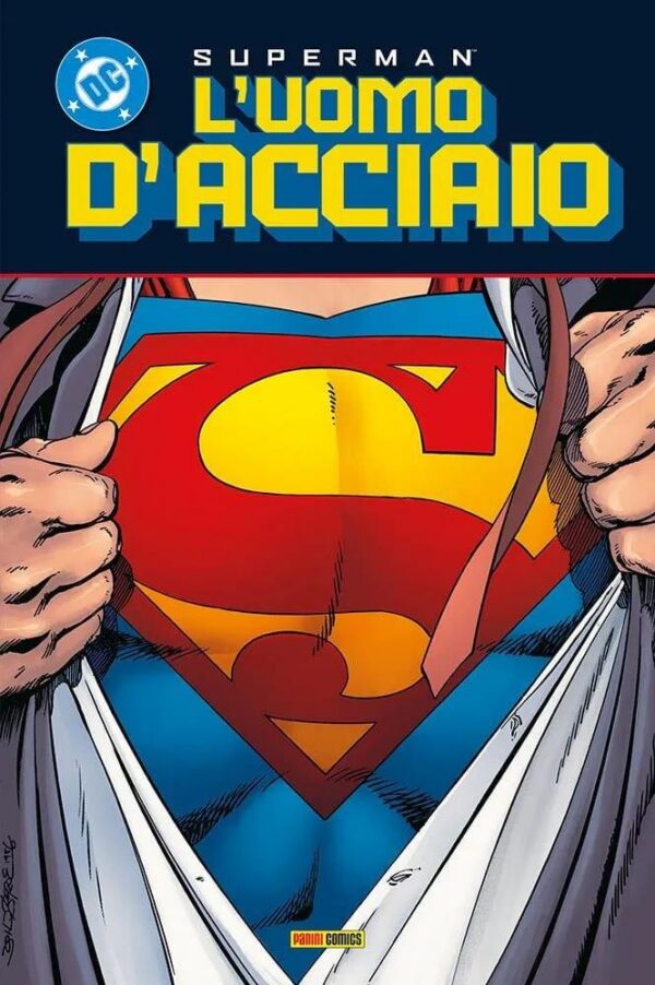Copertina del fumetto Superman - L'uomo D'acciaio, edizione italiana Panini Comics / DC / Marvel / Disney di John Byrne
