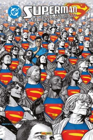 Copertina del fumetto Superman - Alieno Americano, edizione italiana Panini Comics / DC / Marvel / Disney di Landis, Lee & Aa.Vv.