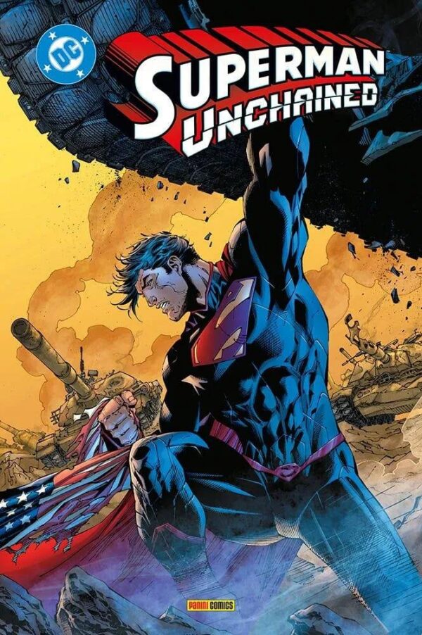 Copertina del fumetto Superman Unchained, edizione italiana Panini Comics / DC / Marvel / Disney di Jim Lee, Snyder & Nguyen Copertina del fumetto Superman Unchained, edizione italiana Panini Comics / DC / Marvel / Disney di Jim Lee, Snyder & Nguyen