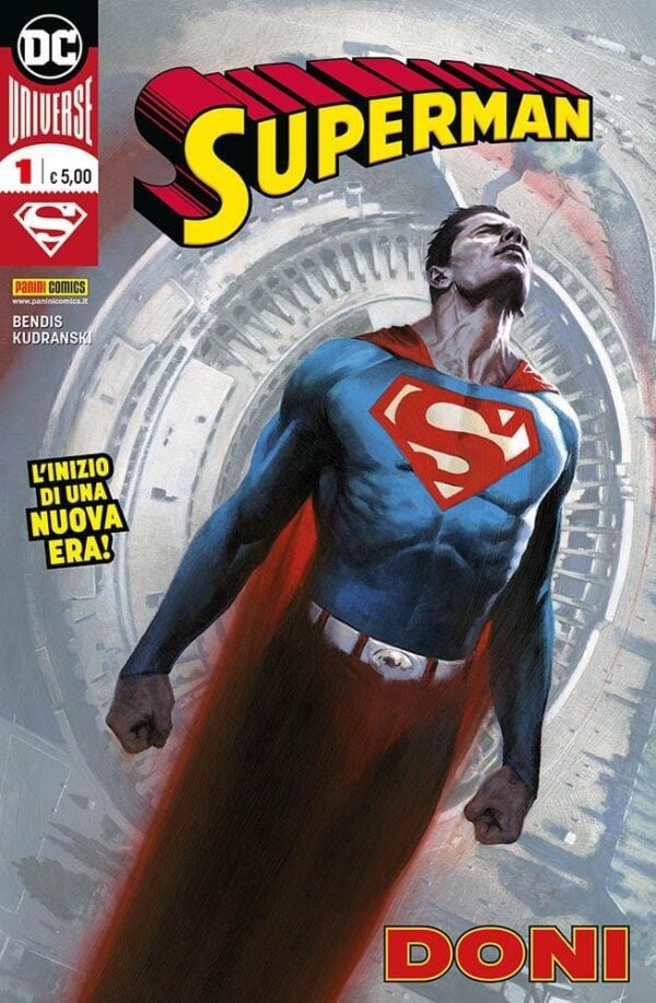 Copertina del fumetto Superman vol. 1, edizione italiana Panini Comics / DC / Marvel / Disney di Kudranski, Bendis Copertina del fumetto Superman vol. 1, edizione italiana Panini Comics / DC / Marvel / Disney di Kudranski, Bendis