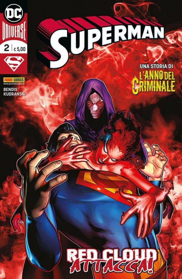 Copertina del fumetto Superman vol. 2, edizione italiana Panini Comics / DC / Marvel / Disney di Bendis, Kudranski Copertina del fumetto Superman vol. 2, edizione italiana Panini Comics / DC / Marvel / Disney di Bendis, Kudranski