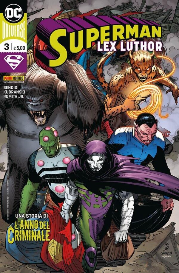 Copertina del fumetto Superman vol. 3, edizione italiana Panini Comics / DC / Marvel / Disney di Romita, Kudranski, Bendis Copertina del fumetto Superman vol. 3, edizione italiana Panini Comics / DC / Marvel / Disney di Romita, Kudranski, Bendis