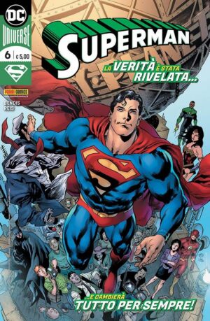 Copertina del fumetto Superman vol. 6, edizione italiana Panini Comics / DC / Marvel / Disney di Reis, Bendis