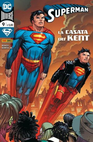 Copertina del fumetto Superman vol. 9, edizione italiana Panini Comics / DC / Marvel / Disney di John Romita Jr, B.M. Bendis