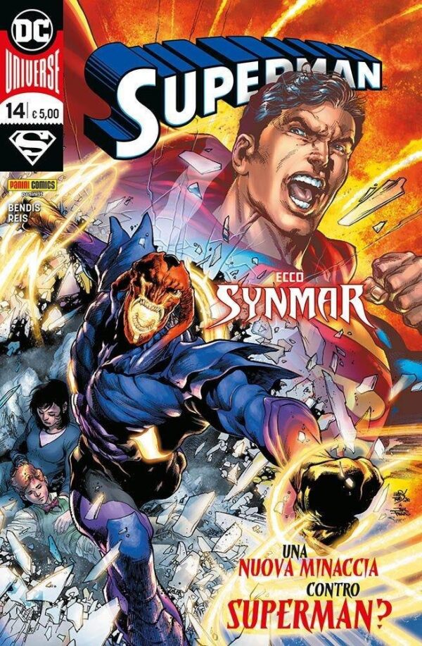 Copertina del fumetto Superman vol. 14, edizione italiana Panini Comics / DC / Marvel / Disney di Ivan Reis & B. Michael Bendis Copertina del fumetto Superman vol. 14, edizione italiana Panini Comics / DC / Marvel / Disney di Ivan Reis & B. Michael Bendis