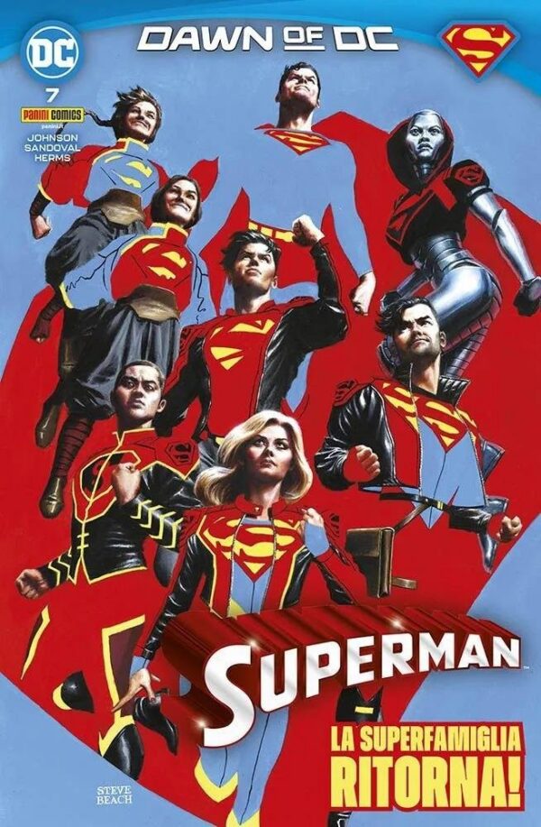 Copertina del fumetto Superman 60 - Superman vol. 7, edizione italiana Panini Comics / DC / Marvel / Disney di Sandoval & Johnson