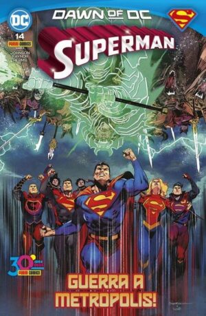 Copertina del fumetto Superman 67 - Superman vol. 14, edizione italiana Panini Comics / DC / Marvel / Disney di Raynor & Kennedy Johnson