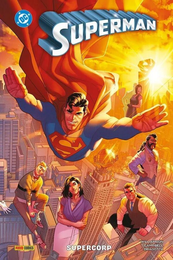 Copertina del fumetto Superman 1 - Supercorp, edizione italiana Panini Comics / DC / Marvel / Disney di Aa.Vv.