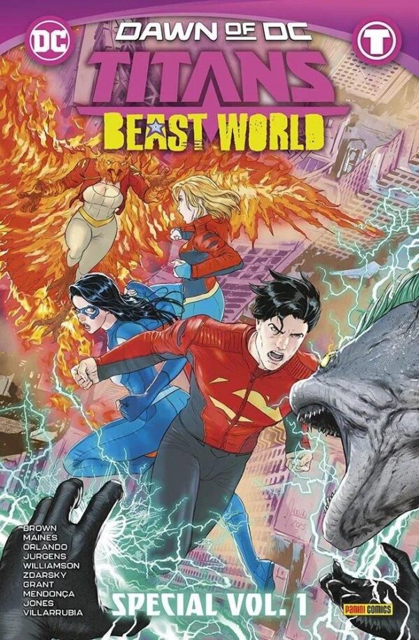 Copertina del fumetto Titans Beast World Special vol. 1, edizione italiana Panini Comics / DC / Marvel / Disney di Aa.Vv.