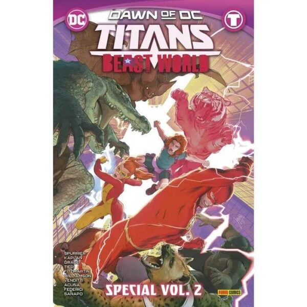 Copertina del fumetto Titans Beast World Special vol. 2, edizione italiana Panini Comics / DC / Marvel / Disney di Aa.Vv. Copertina del fumetto Titans Beast World Special vol. 2, edizione italiana Panini Comics / DC / Marvel / Disney di Aa.Vv.