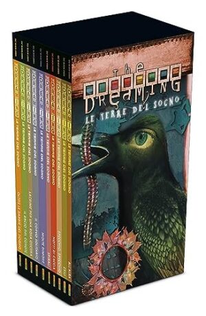 Copertina del fumetto The Dreaming - le Terre Cofanetto, edizione italiana Panini Comics / DC / Marvel / Disney di Kiernan, Totleben & Aa.Vv.