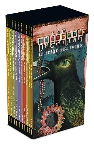 Copertina del fumetto The Dreaming - le Terre Cofanetto, edizione italiana Panini Comics / DC / Marvel / Disney di Kiernan, Totleben & Aa.Vv.