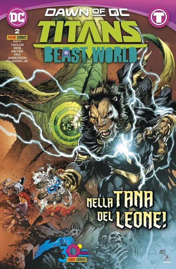 Copertina del fumetto Titans - Beast World vol. 2, edizione italiana Panini Comics / DC / Marvel / Disney di Aa.Vv. Copertina del fumetto Titans - Beast World vol. 2, edizione italiana Panini Comics / DC / Marvel / Disney di Aa.Vv.