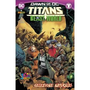 Copertina del fumetto Titans - Beast World vol. 4, edizione italiana Panini Comics / DC / Marvel / Disney di Travis Moore & Tom Taylor