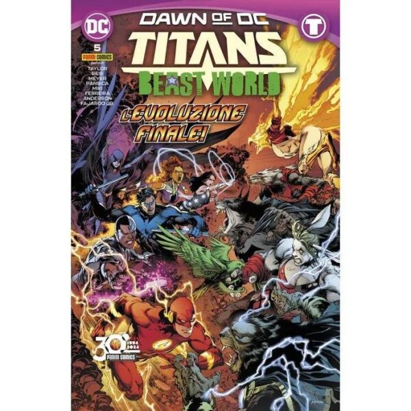 Copertina del fumetto Titans - Beast World vol. 5, edizione italiana Panini Comics / DC / Marvel / Disney di Meyer,Reis,Pansica,Taylor Copertina del fumetto Titans - Beast World vol. 5, edizione italiana Panini Comics / DC / Marvel / Disney di Meyer,Reis,Pansica,Taylor
