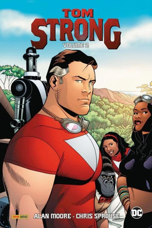 Copertina del fumetto Tom Strong vol. 2, edizione italiana Panini Comics / DC / Marvel / Disney di Alan Moore & Aa.Vv. Copertina del fumetto Tom Strong vol. 2, edizione italiana Panini Comics / DC / Marvel / Disney di Alan Moore & Aa.Vv.