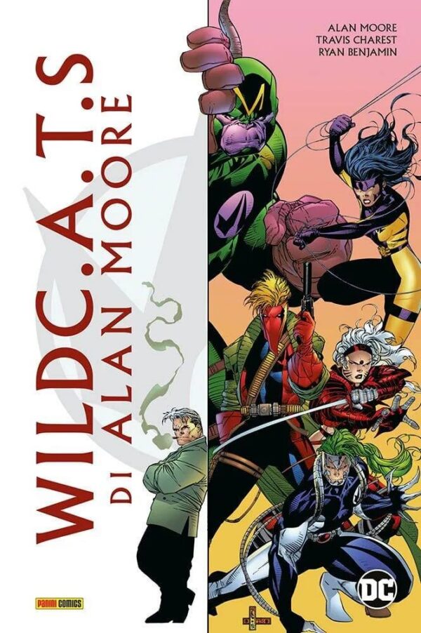 Copertina del fumetto Wildcats Alan Moore, edizione italiana Panini Comics / DC / Marvel / Disney di Alan Moore