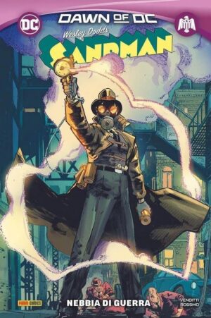 Copertina del fumetto Wesley Dodds - Sandman Nebbia di, edizione italiana Panini Comics / DC / Marvel / Disney di Venditto & Rossmo