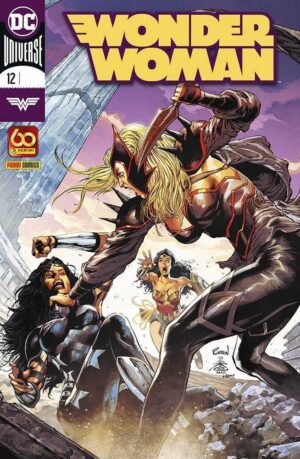 Copertina del fumetto Wonder Woman vol. 12, edizione italiana Panini Comics / DC / Marvel / Disney di Lupacchino, Orlando & Merino