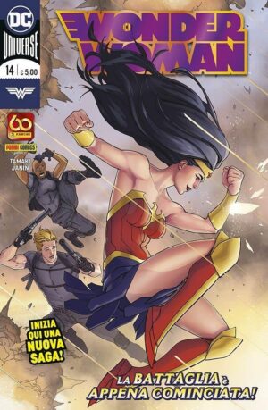 Copertina del fumetto Wonder Woman vol. 14, edizione italiana Panini Comics / DC / Marvel / Disney di Mariko Tamaki & Mikel JaníN