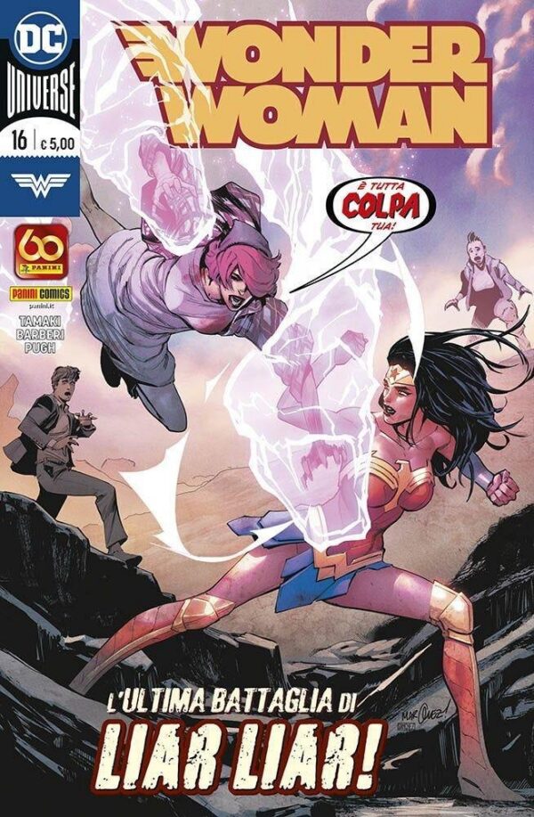 Copertina del fumetto Wonder Woman vol. 16, edizione italiana Panini Comics / DC / Marvel / Disney di Tamaki, Barberi & Pugh