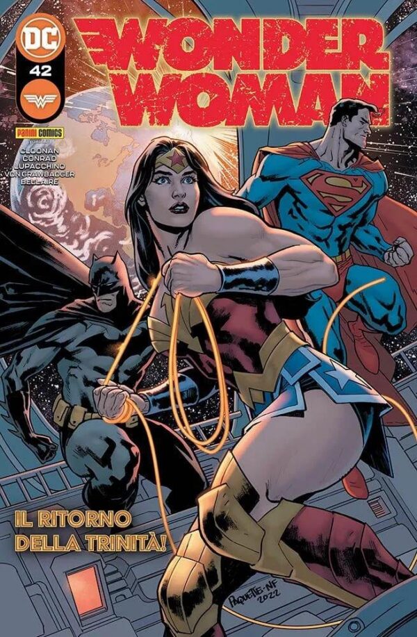 Copertina del fumetto Wonder Woman vol. 42, edizione italiana Panini Comics / DC / Marvel / Disney di Cloonan, Conrad & Aa.Vv. Copertina del fumetto Wonder Woman vol. 42, edizione italiana Panini Comics / DC / Marvel / Disney di Cloonan, Conrad & Aa.Vv.