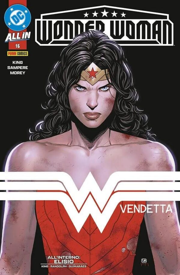 Copertina del fumetto Wonder Woman vol. 63, edizione italiana Panini Comics / DC / Marvel / Disney di Tom King & Daniel Sampere Copertina del fumetto Wonder Woman vol. 63, edizione italiana Panini Comics / DC / Marvel / Disney di Tom King & Daniel Sampere
