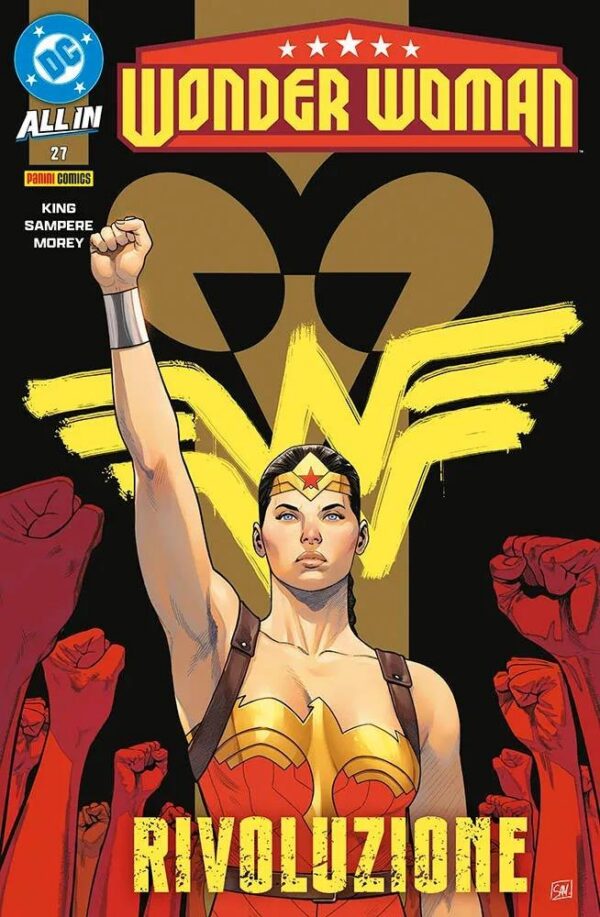 Copertina del fumetto Wonder Woman 74 - Wonder Woman vol. 27, edizione italiana Panini Comics / DC / Marvel / Disney di Daniel Sampere, Tom King