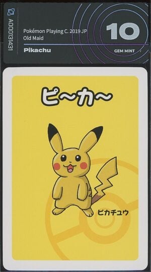 Pikachu Old Maid gradata AiGrading - fronte (cert A000131431)
