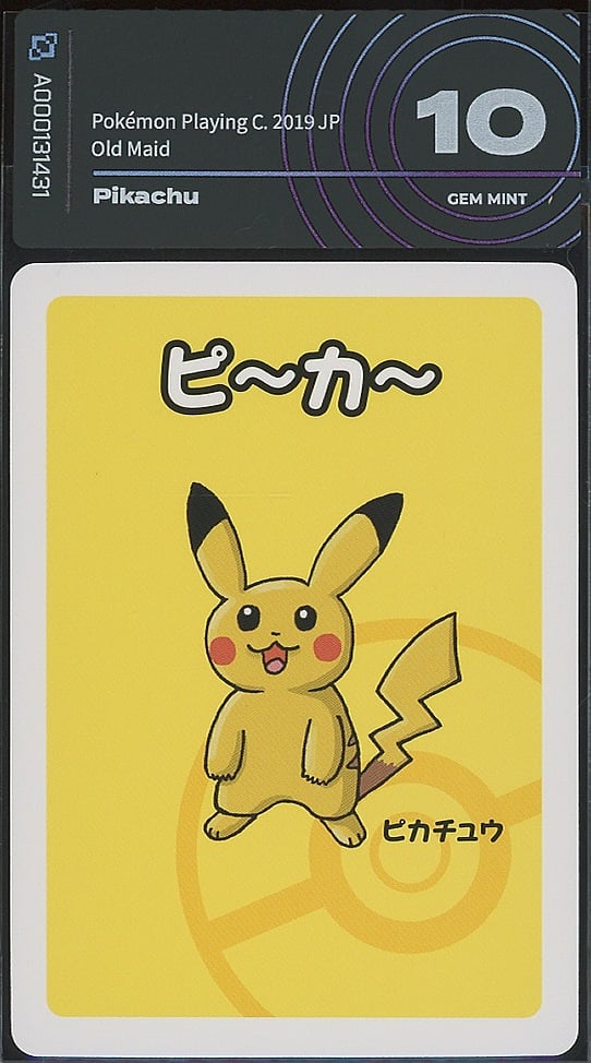 Pikachu A000131431 fronte Pikachu Old Maid gradata AiGrading - fronte (cert A000131431)