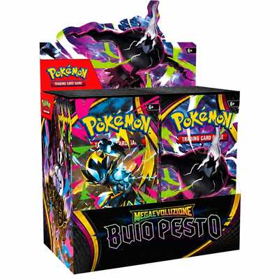 Pokemon box 36 bustine mega evoluzioni buio pesto ITA