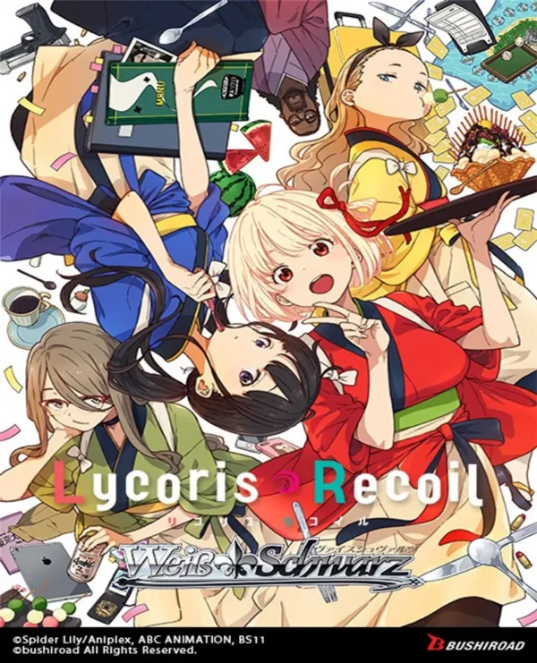 Weiß Schwarz - Lycoris Recoil Display Trial Deck (6 mazzi) – Inglese Weiß Schwarz - Lycoris Recoil Display Trial Deck (6 mazzi) – Inglese sigillato, disponibile su Otakuworld Svizzera