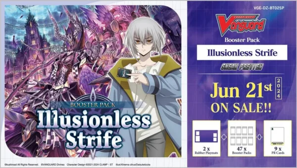 Cardfight!! Vanguard - Illusionless Strife Sneak Preview Kit – Inglese Cardfight!! Vanguard - Illusionless Strife Sneak Preview Kit – Inglese sigillato, disponibile su Otakuworld Svizzera