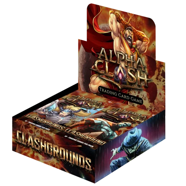 Alpha Clash - Clashgrounds Booster Box (24 bustine) – Inglese Alpha Clash - Clashgrounds Booster Box (24 bustine) – Inglese sigillato, disponibile su Otakuworld Svizzera