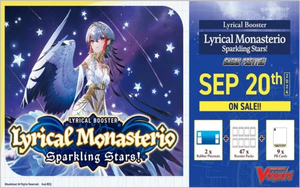 Cardfight!! Vanguard - Lyrical Monasterio Sparkling Stars! Sneak Preview Kit – Inglese Cardfight!! Vanguard - Lyrical Monasterio Sparkling Stars! Sneak Preview Kit – Inglese sigillato, disponibile su Otakuworld Svizzera