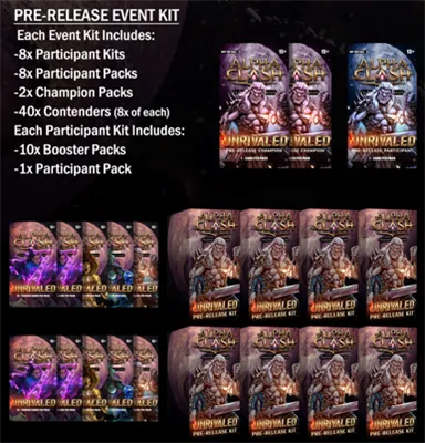 Alpha Clash - Unrivaled Pre-Release Event Kit – Inglese Alpha Clash - Unrivaled Pre-Release Event Kit – Inglese sigillato, disponibile su Otakuworld Svizzera
