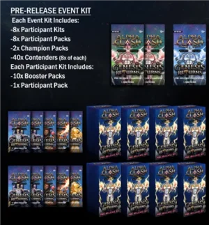 Alpha Clash - Genesis Returns Pre-Release Event Kit – Inglese sigillato, disponibile su Otakuworld Svizzera