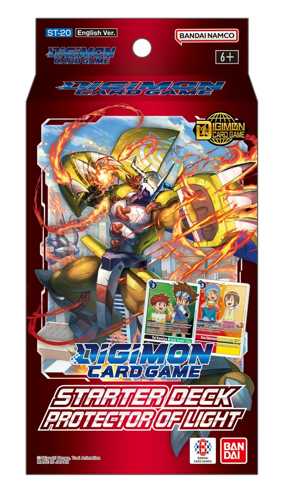 Digimon Card Game - Display Starter Deck ST20 Protector Of Light (8 mazzi) – Inglese Digimon Card Game - Display Starter Deck ST20 Protector Of Light (8 mazzi) – Inglese sigillato, disponibile su Otakuworld Svizzera