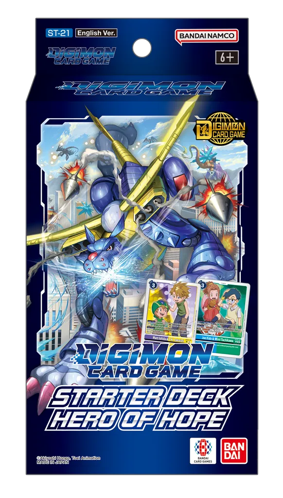 Digimon Card Game - Display Starter Deck ST21 Hero Of Hope (8 mazzi) – Inglese Digimon Card Game - Display Starter Deck ST21 Hero Of Hope (8 mazzi) – Inglese sigillato, disponibile su Otakuworld Svizzera